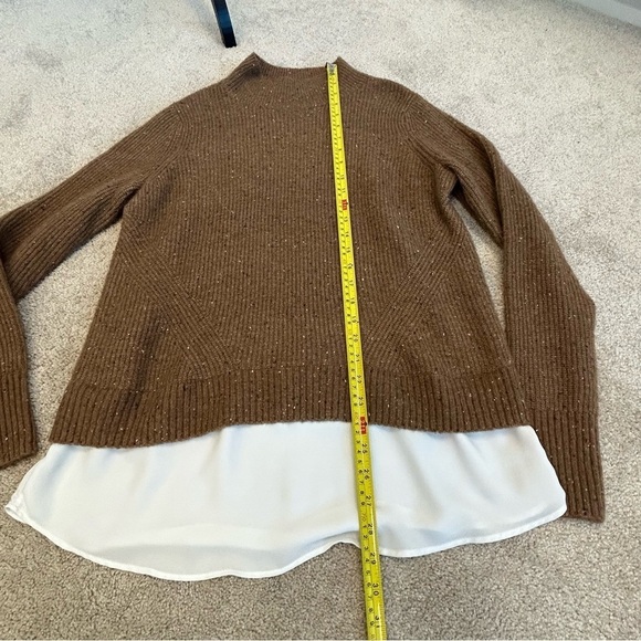 Rw&co women's brown high neck shirt sweater Sz L NWOT - Picture 11 of 12